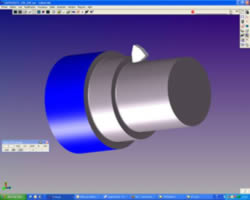 Lathe part programming with CAM software